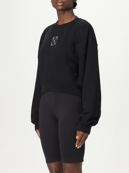 Off White Sweatshirt Woman Black