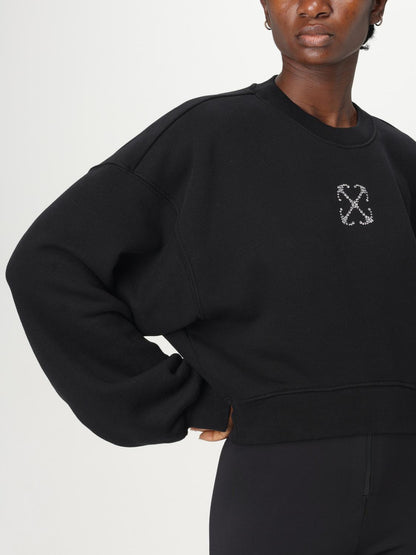 Off White Sweatshirt Woman Black