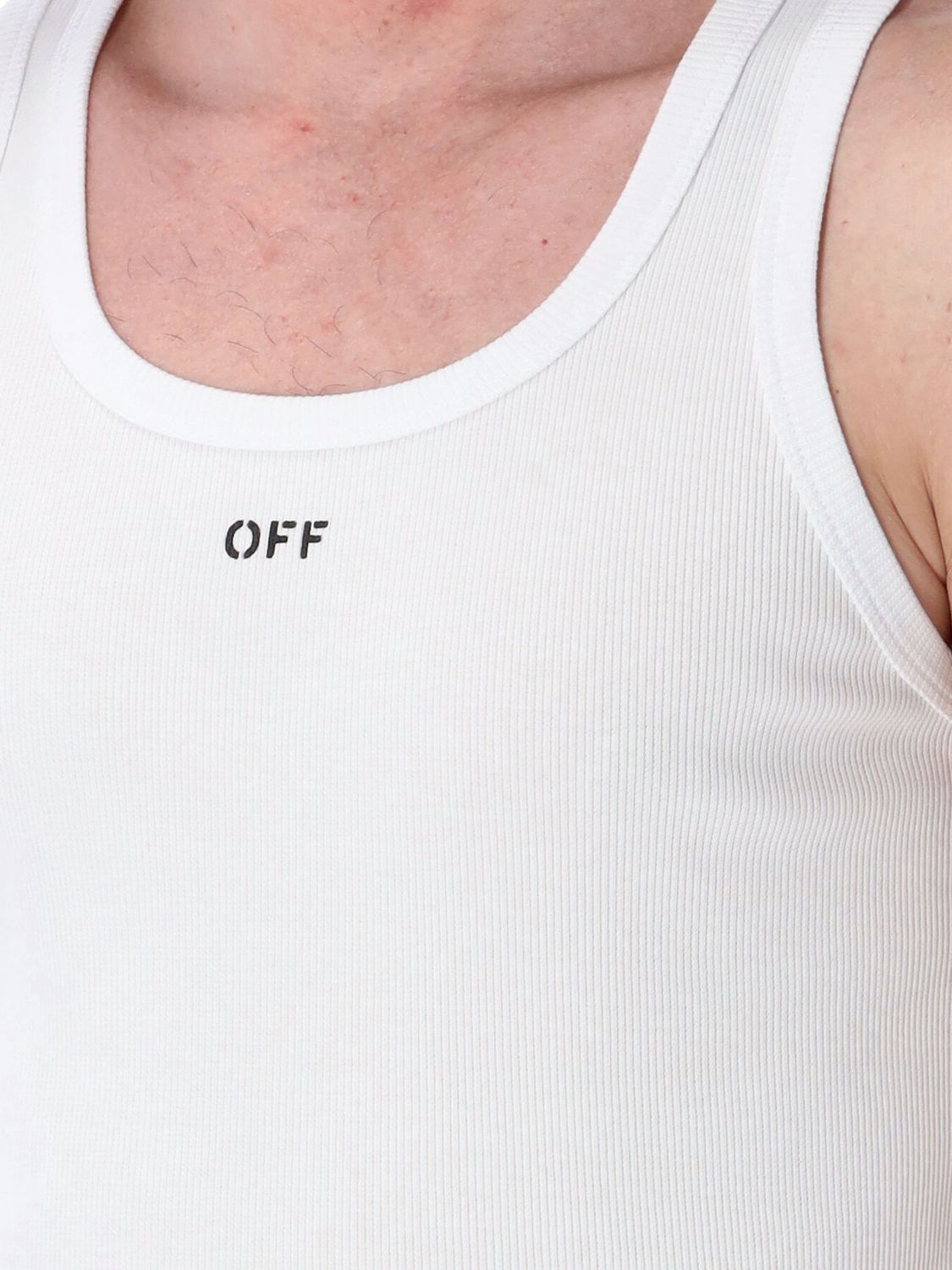 Off White Tank Top Men White