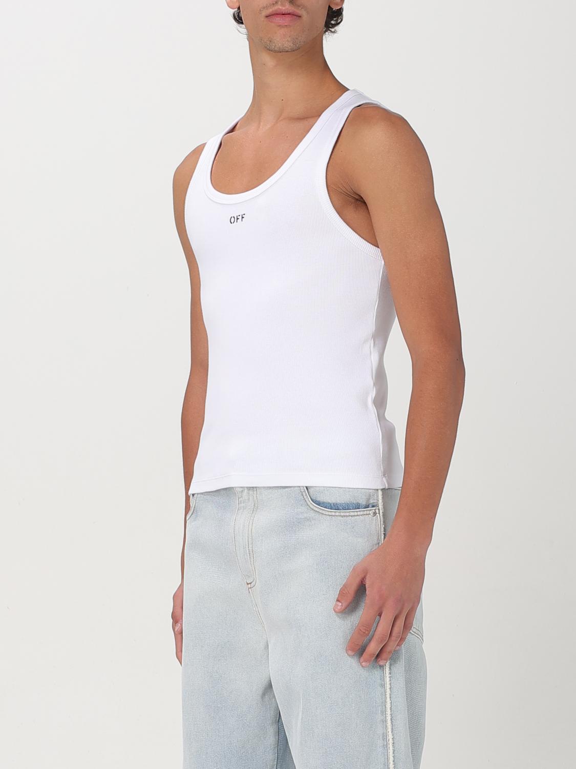 Off White Tank Top Men White