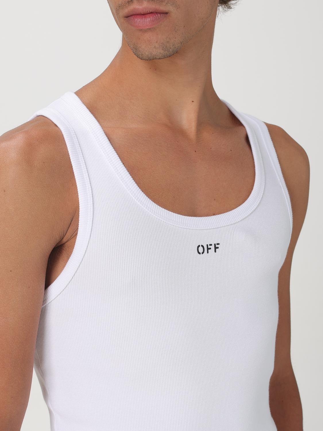Off White Tank Top Men White