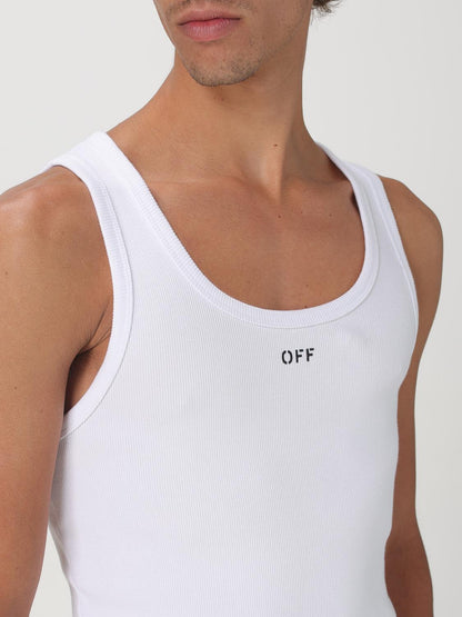 Off White Tank Top Men White