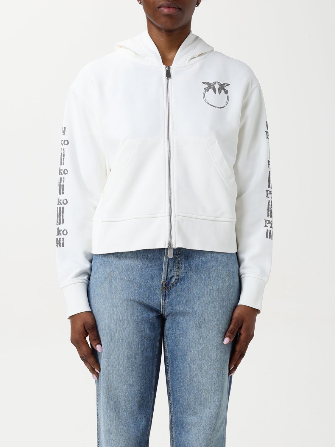 Pinko Sweatshirt Woman Grey