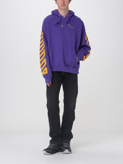 Off White Sweatshirt Men Violet