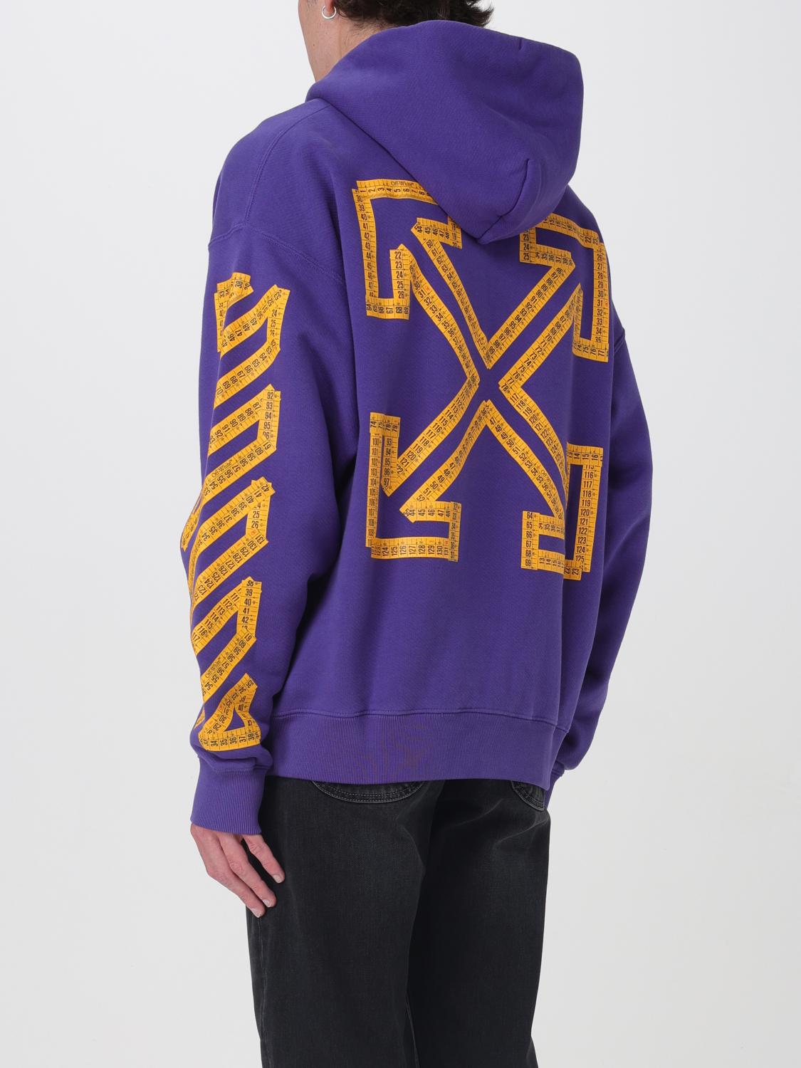 Off White Sweatshirt Men Violet