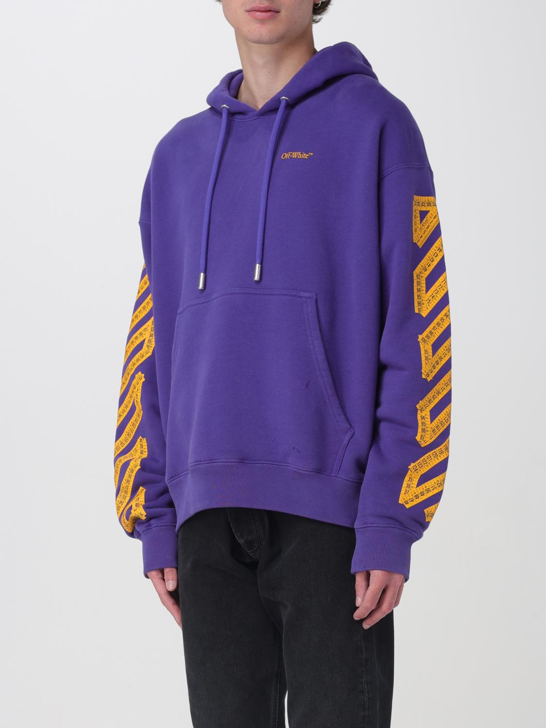 Off White Sweatshirt Men Violet
