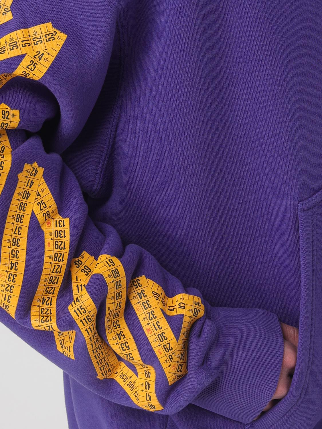 Off White Sweatshirt Men Violet