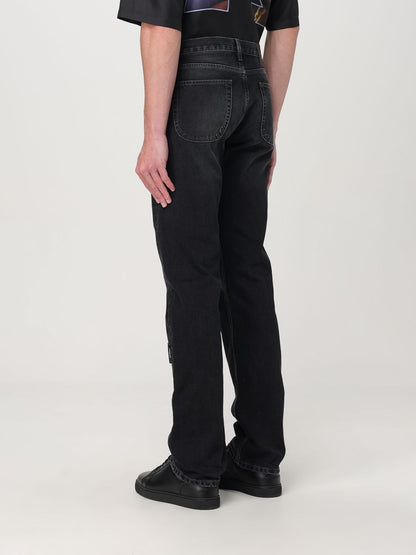 Off White Jeans Men Black