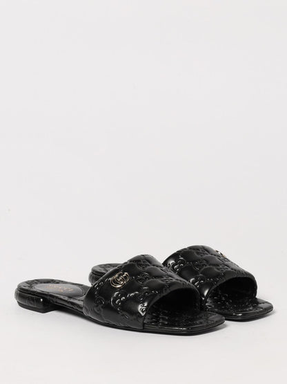 Gucci Flat Sandals Woman Black