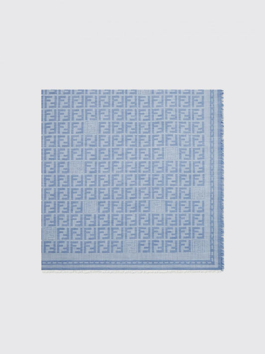 Fendi Scarf Woman Blue