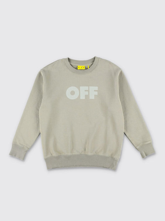 Off White Kids Sweater Kids Kaki
