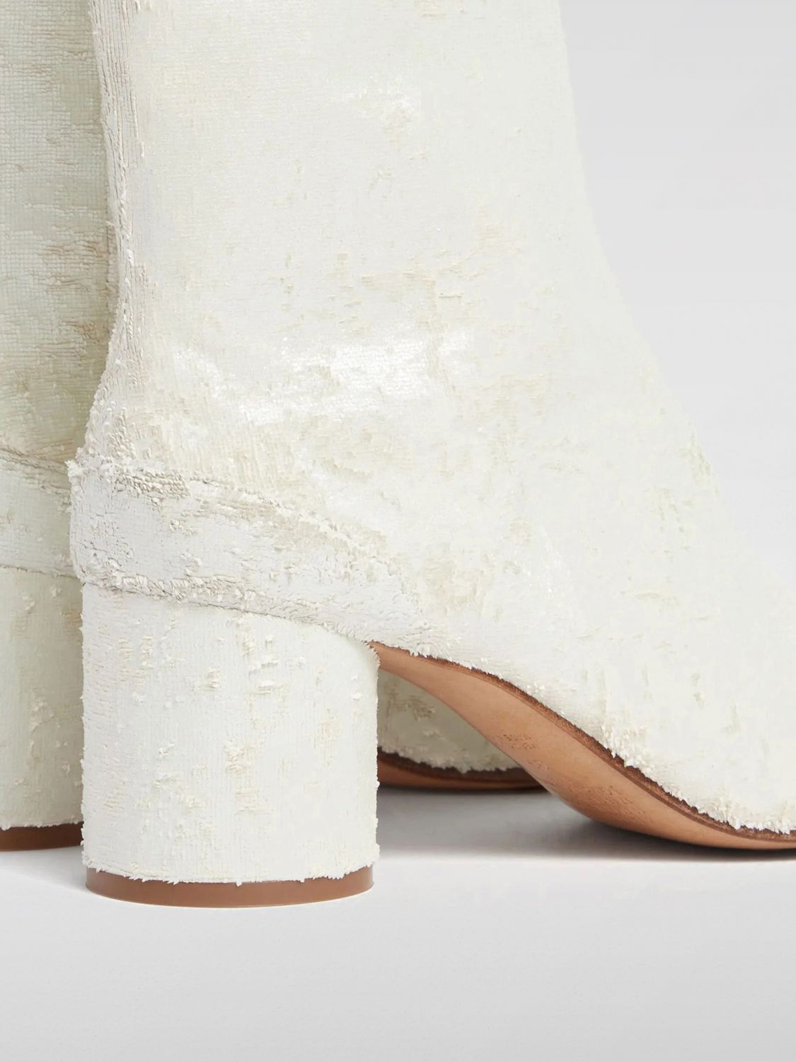 Maison Margiela Flat Ankle Boots Woman White