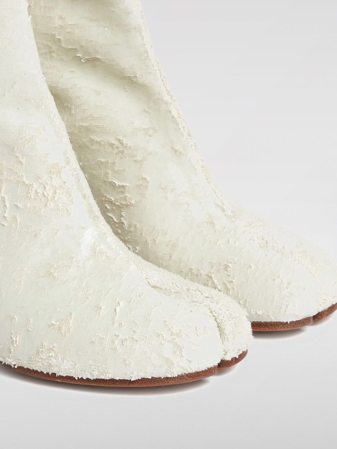 Maison Margiela Flat Ankle Boots Woman White