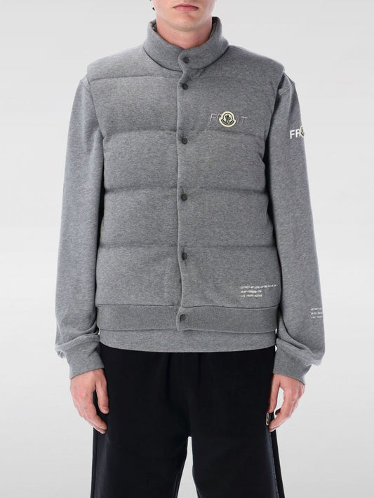Moncler Suit Vest Men Grey