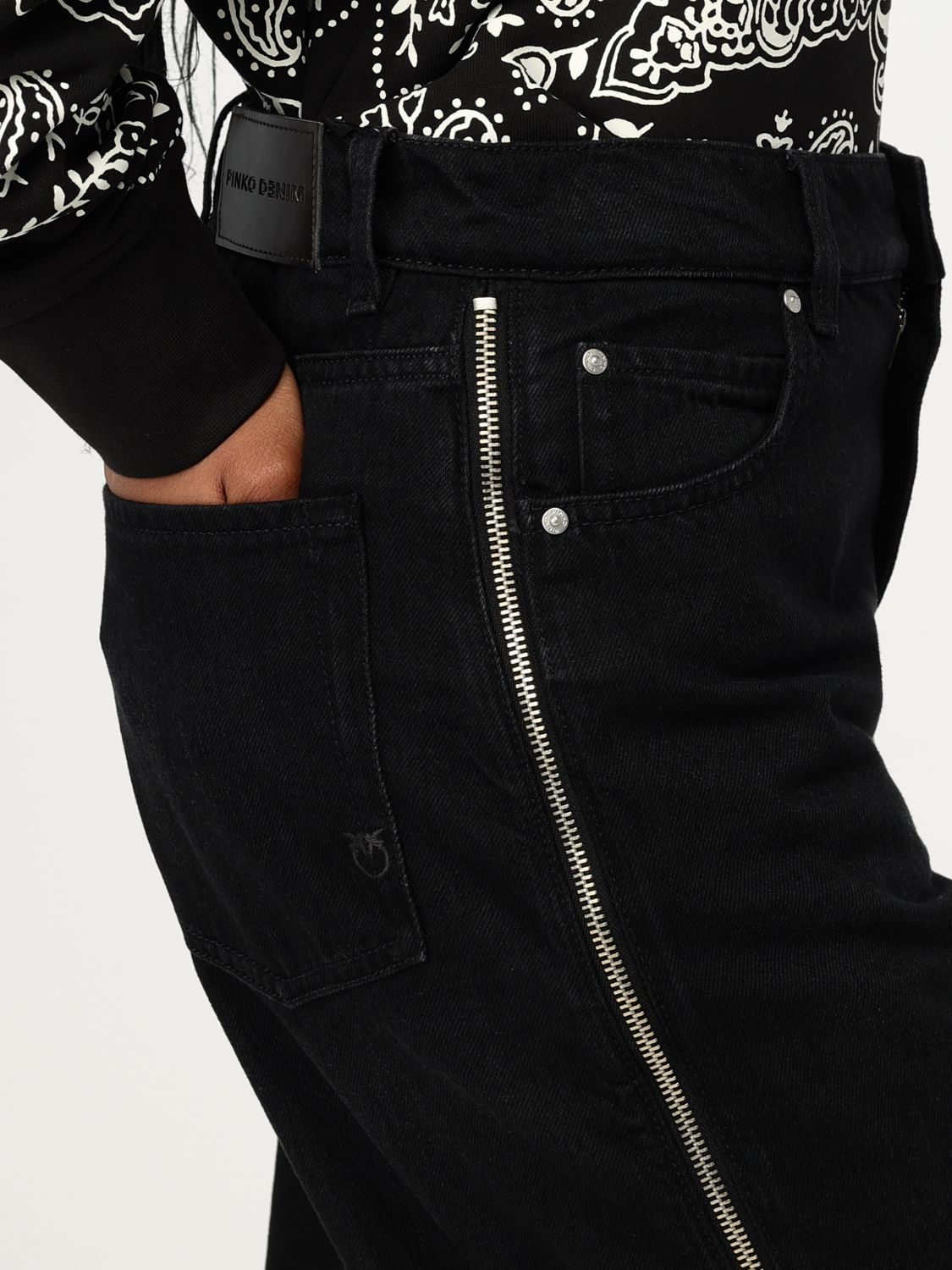 Pinko Jeans Woman Black