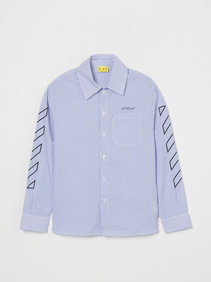 Off White Kids Shirt Kids Blue