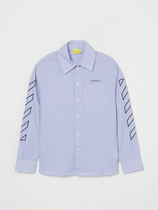 Off White Kids Shirt Kids Blue