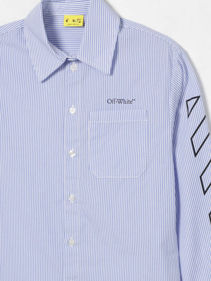 Off White Kids Shirt Kids Blue