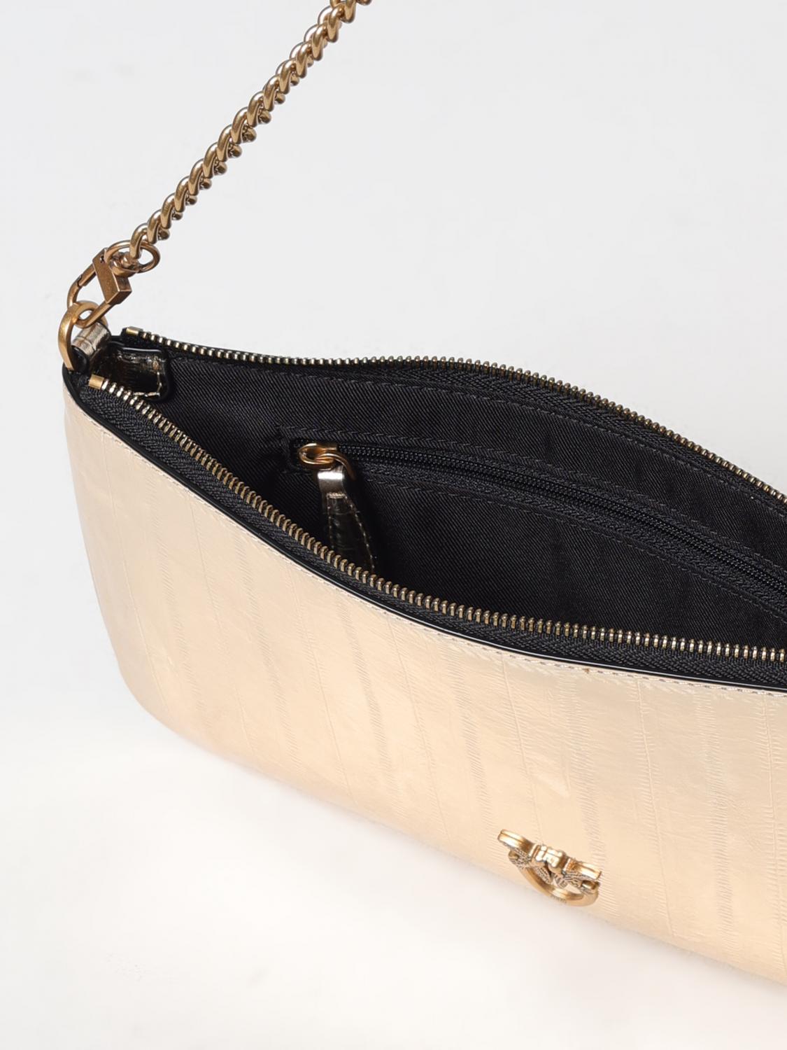 Pinko Shoulder Bag Woman Gold
