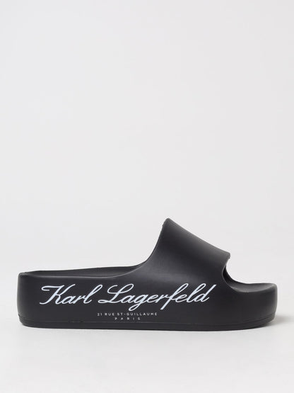 Karl Lagerfeld Flat Sandals Woman Black