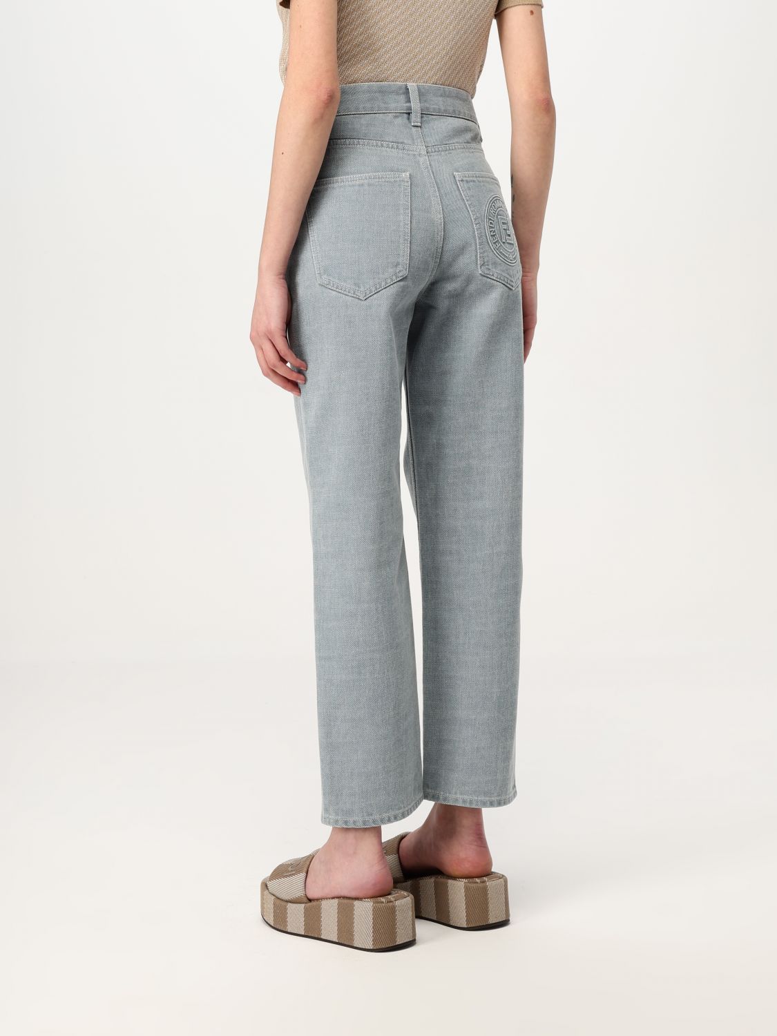 Fendi Jeans Woman Grey
