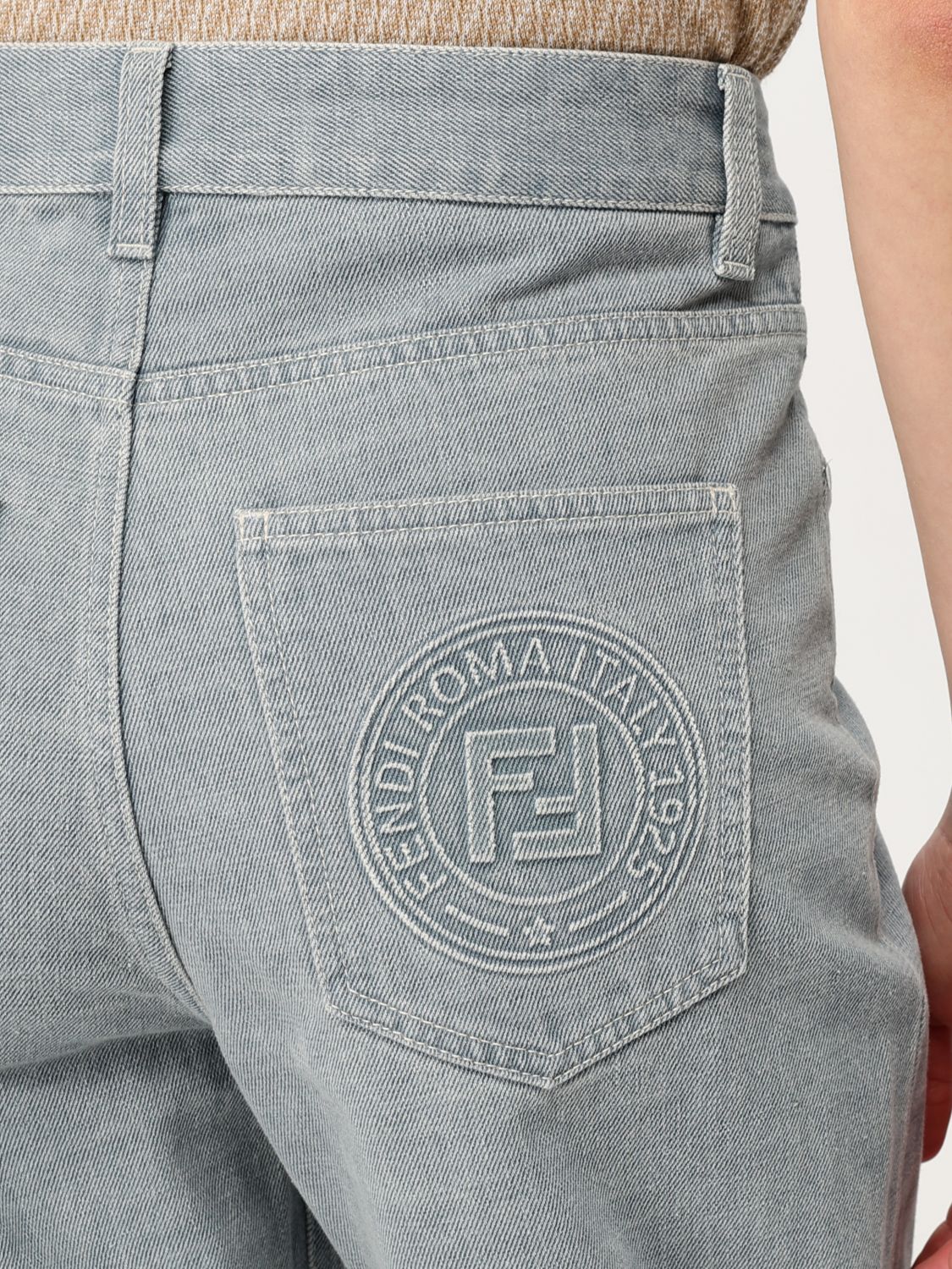 Fendi Jeans Woman Grey