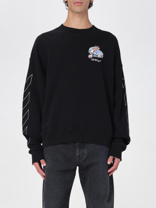 Off White Sweatshirt Men Black