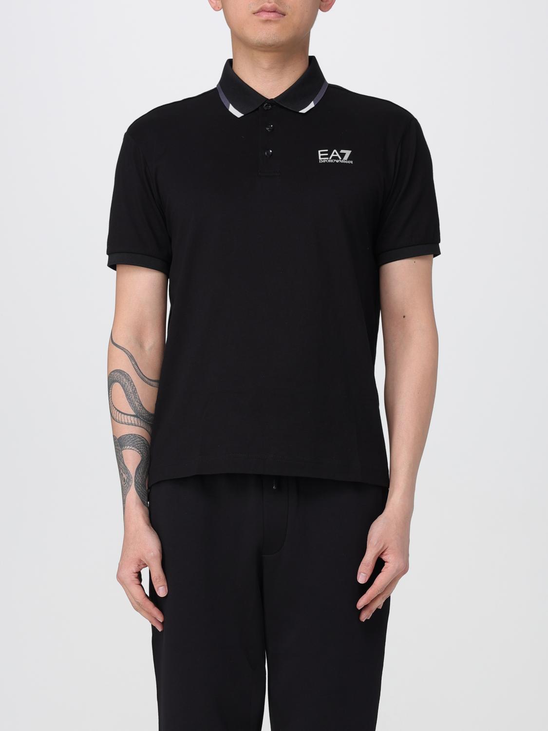 Ea7 Polo Shirt Men Beige