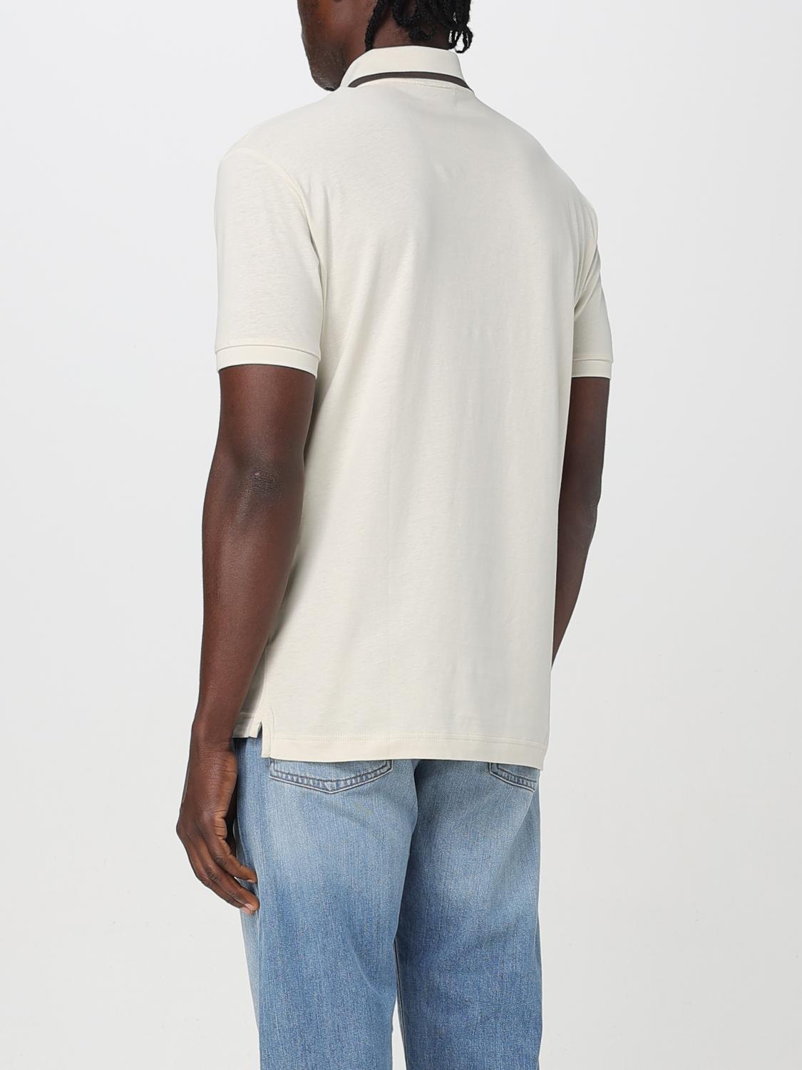 Ea7 Polo Shirt Men Beige