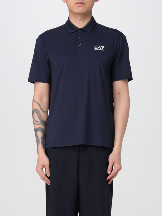 Ea7 Polo Shirt Men Navy