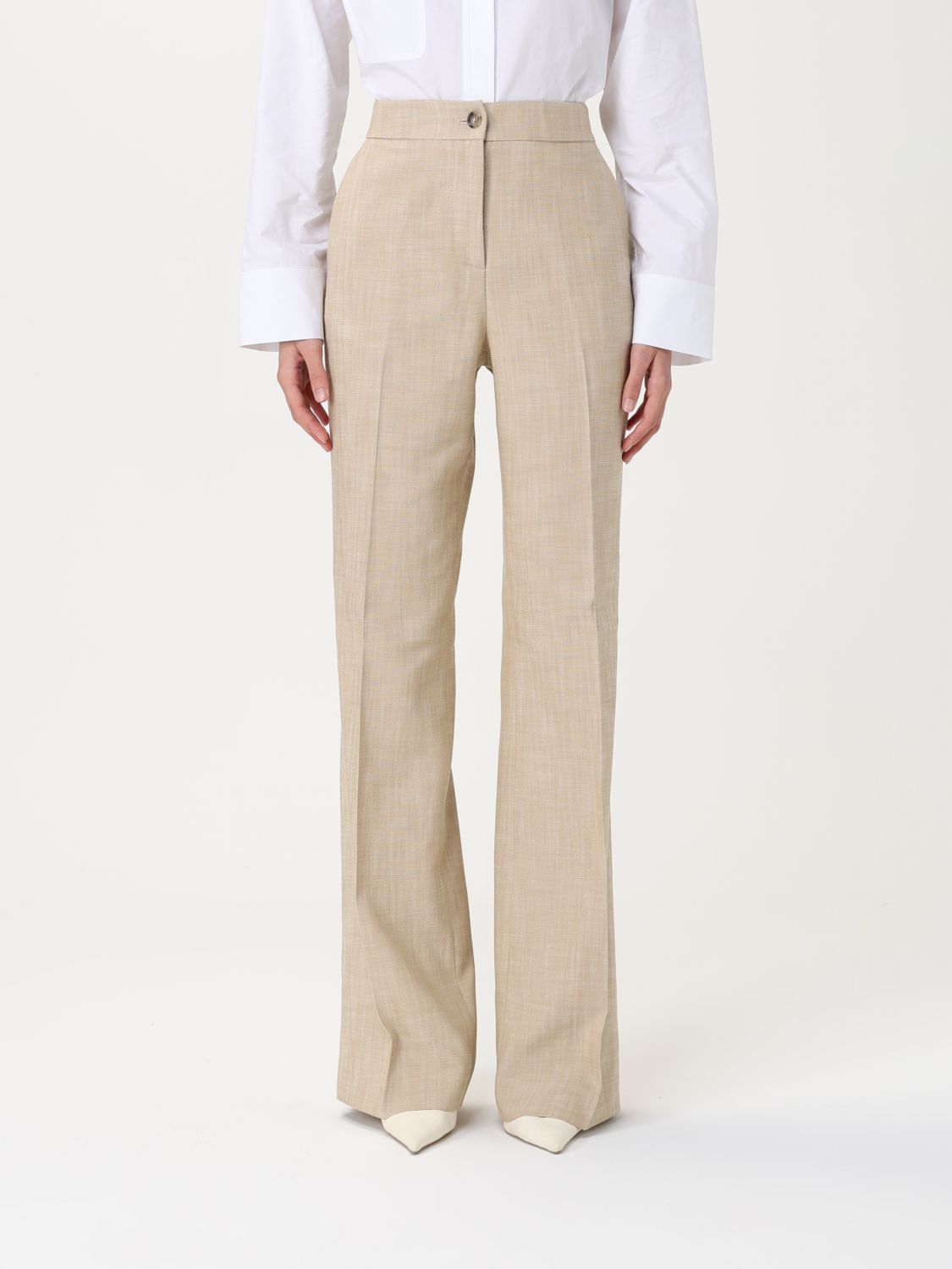 Pinko Pants Woman Beige