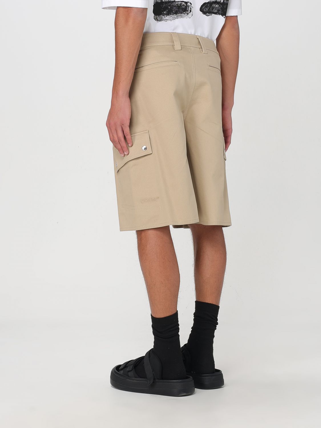 Off White Short Men Beige