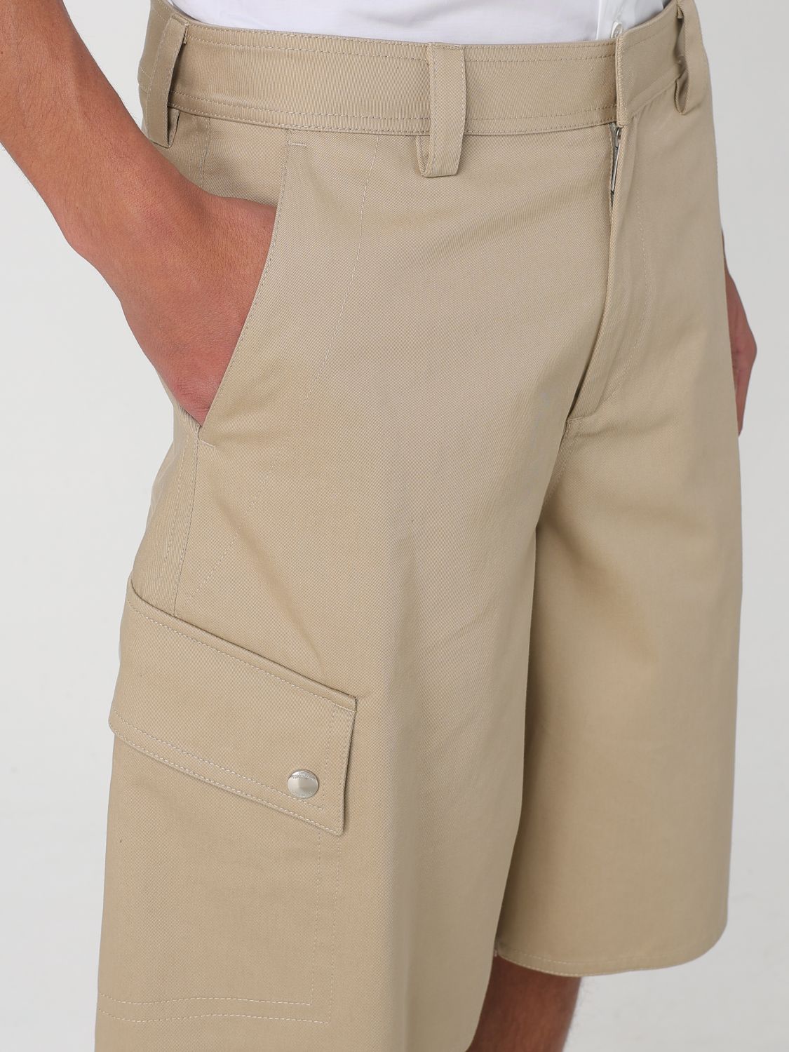 Off White Short Men Beige