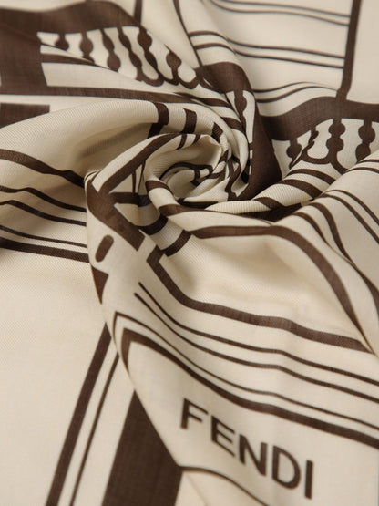 Fendi Scarf Men White