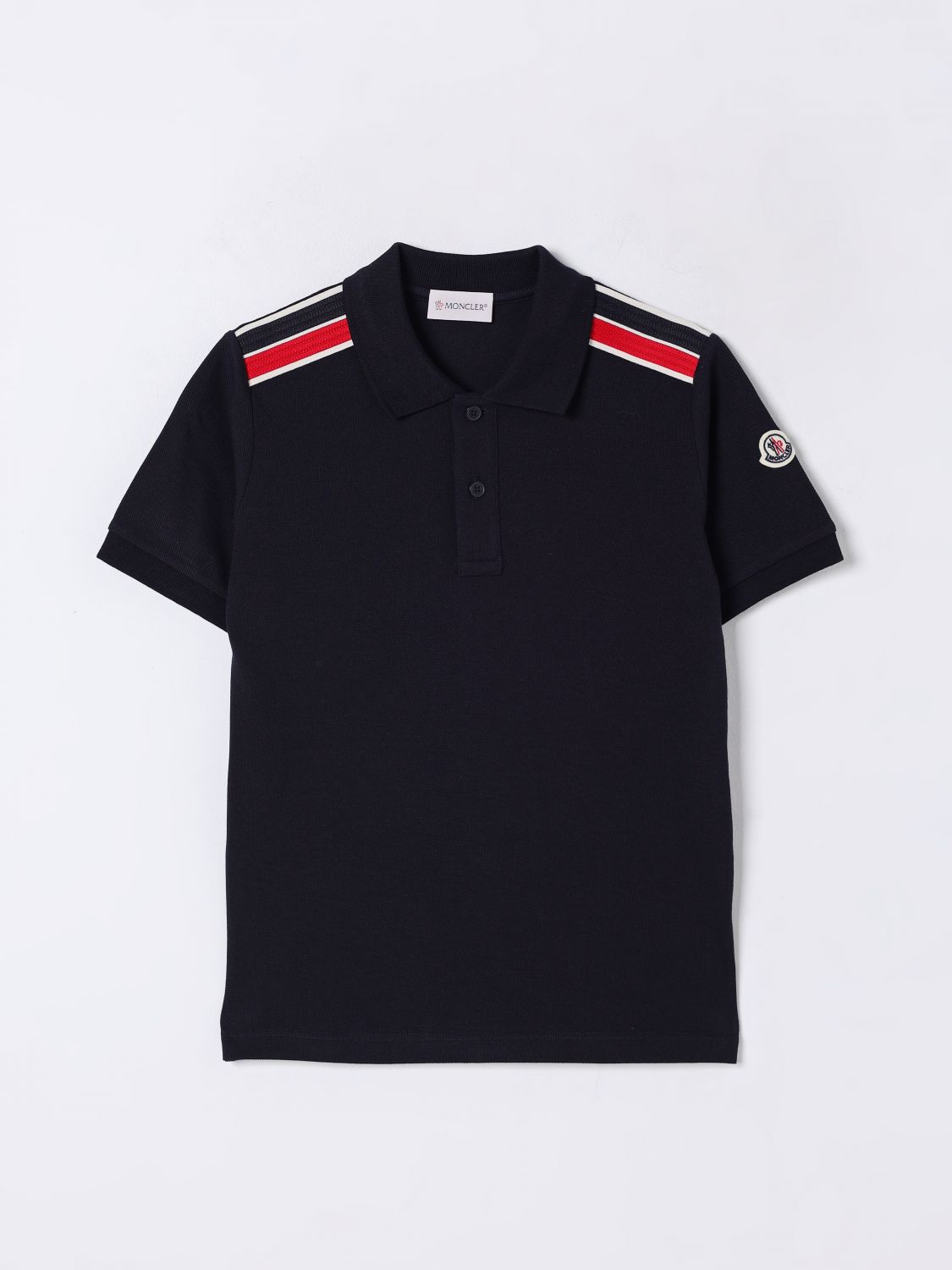 Moncler Polo Shirt Kids Navy