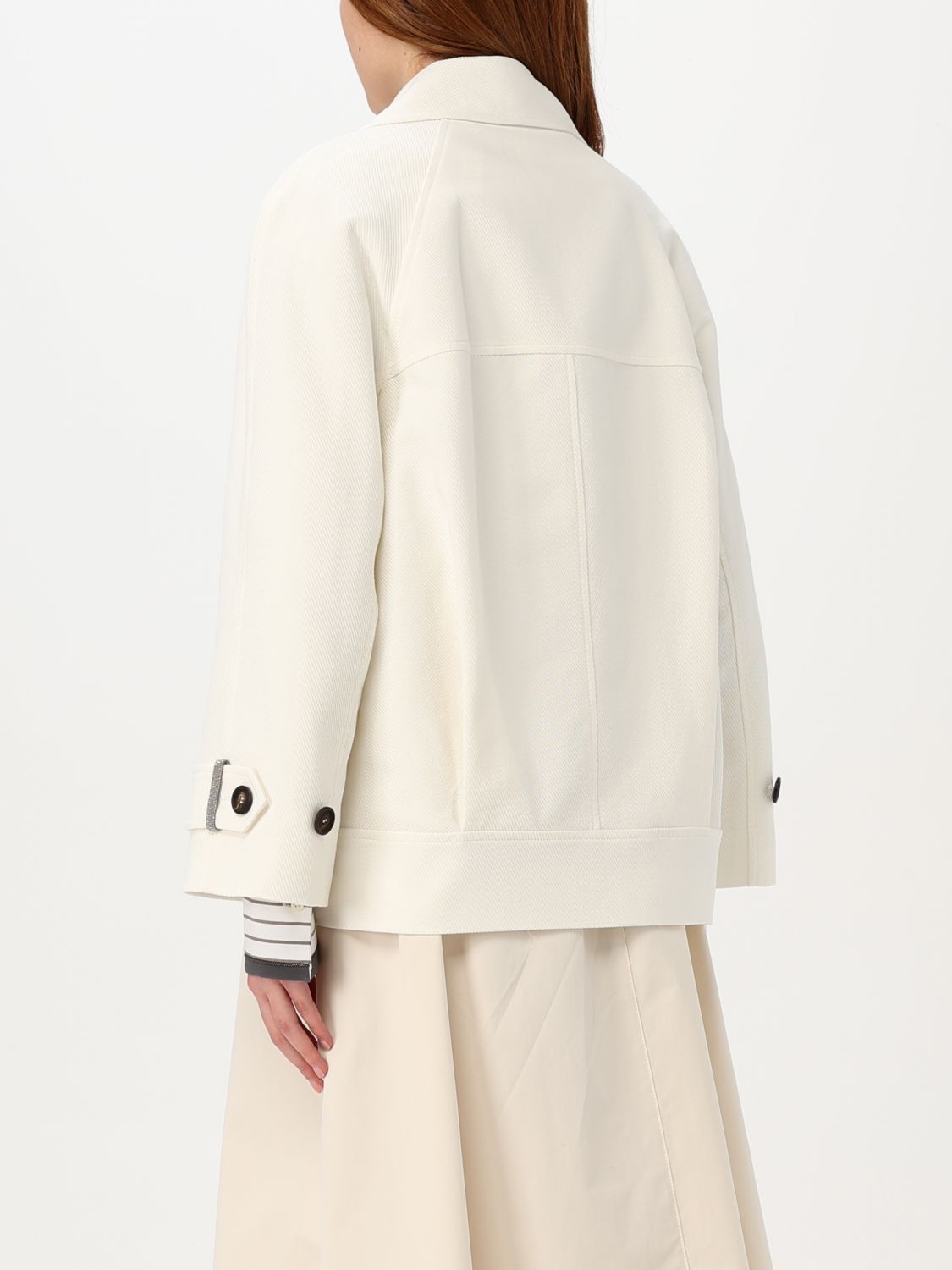 Brunello Cucinelli Coat Woman Cream – Modishus