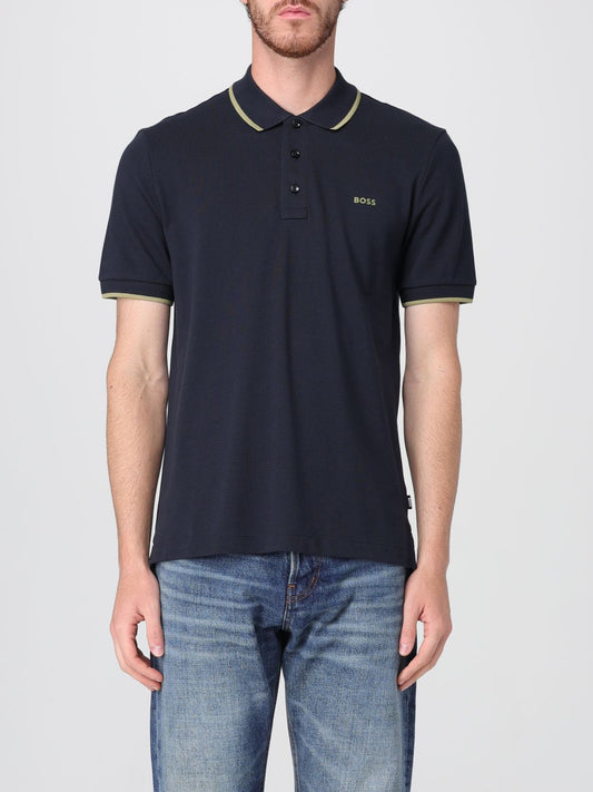 Boss Polo Shirt Men Blue