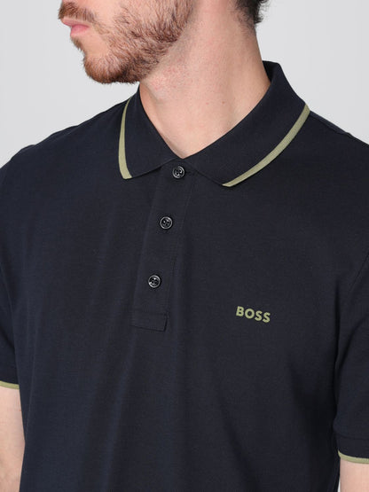 Boss Polo Shirt Men Blue