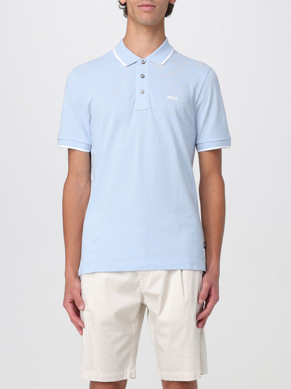 Boss Polo Shirt Men Blue