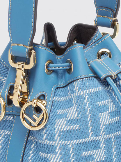 Fendi Mini Bag Woman Gnawed Blue