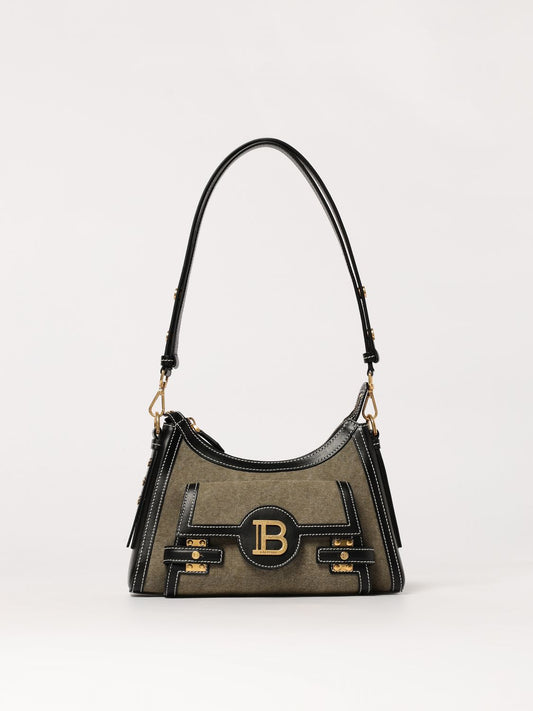 Balmain Shoulder Bag Woman Kaki