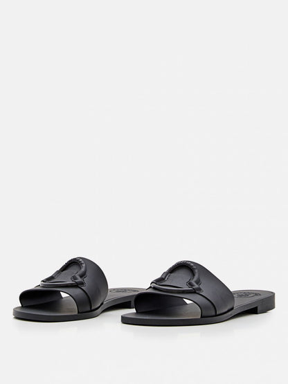 Moncler Flat Sandals Woman Black