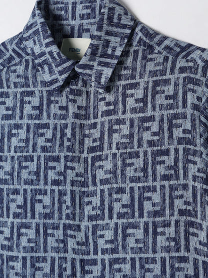 Fendi Shirt Kids Blue
