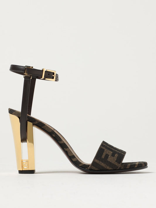 Fendi Heeled Sandals Woman Multicolor