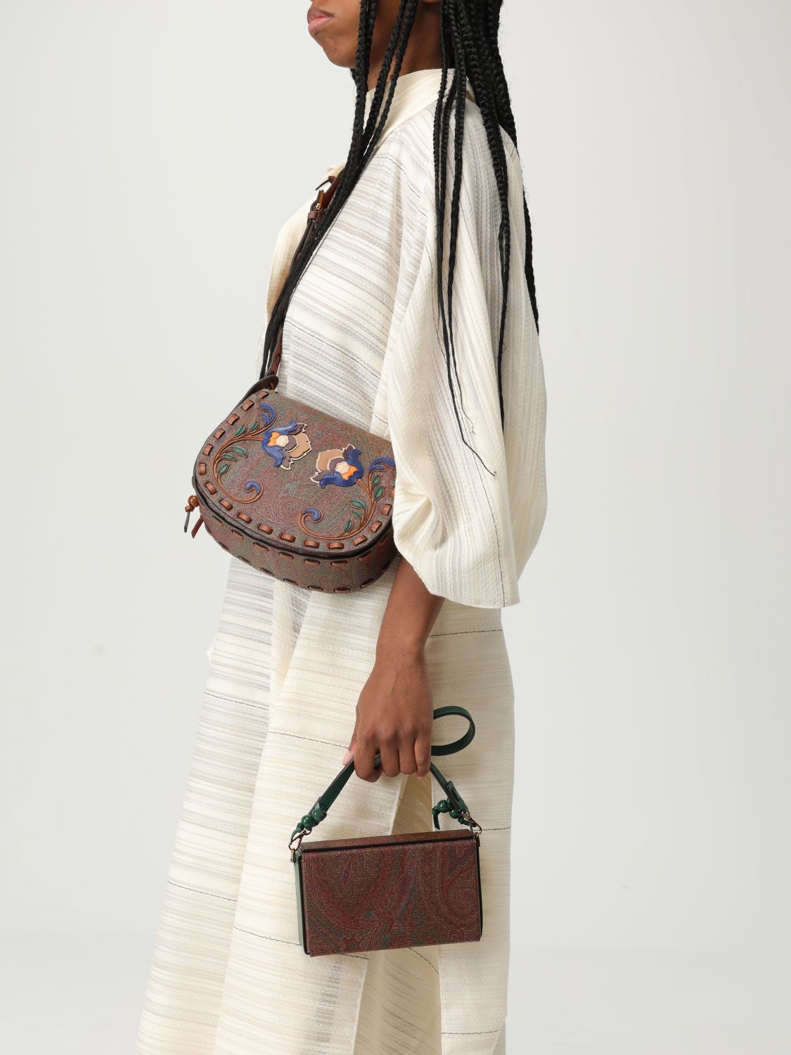 ハンドバッグ ETRO Woman Handbag Forest Green WP2A0005AA073 V0403 ハンドバッグ ETRO Woman Handbag Forest Green WP2A0005AA073