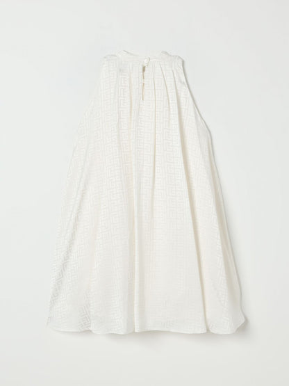 Balmain Dress Kids Yellow Cream