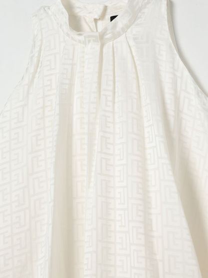 Balmain Dress Kids Yellow Cream