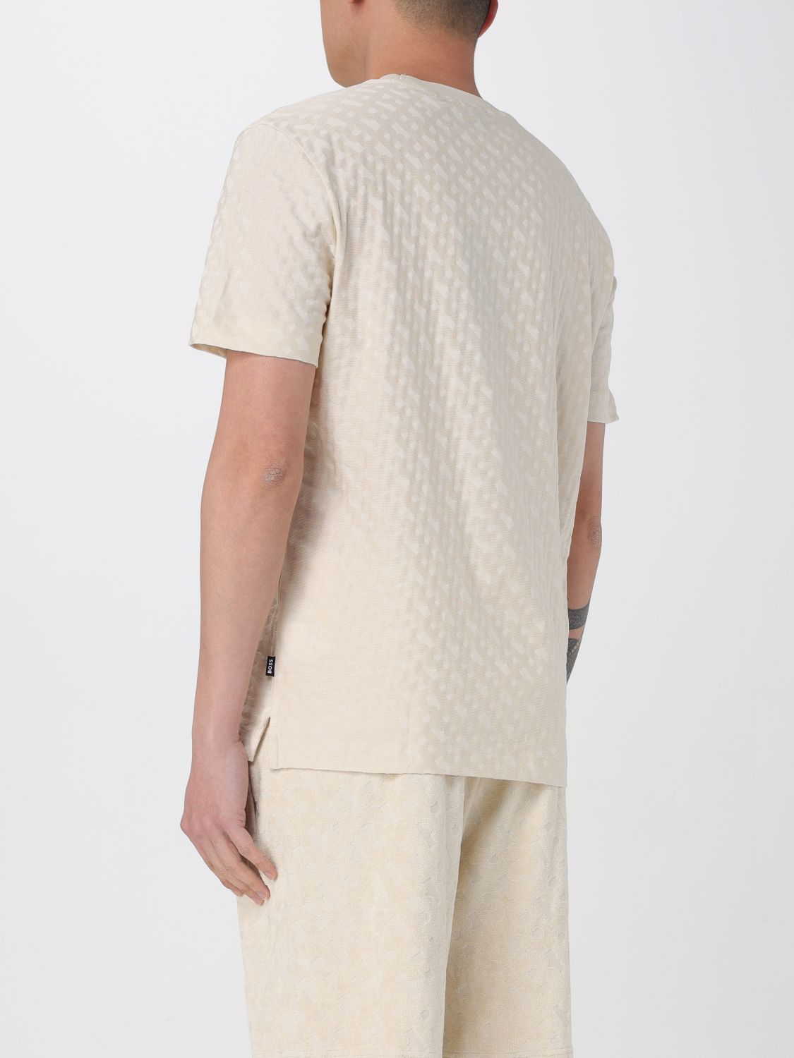 Boss T Shirt Men Beige