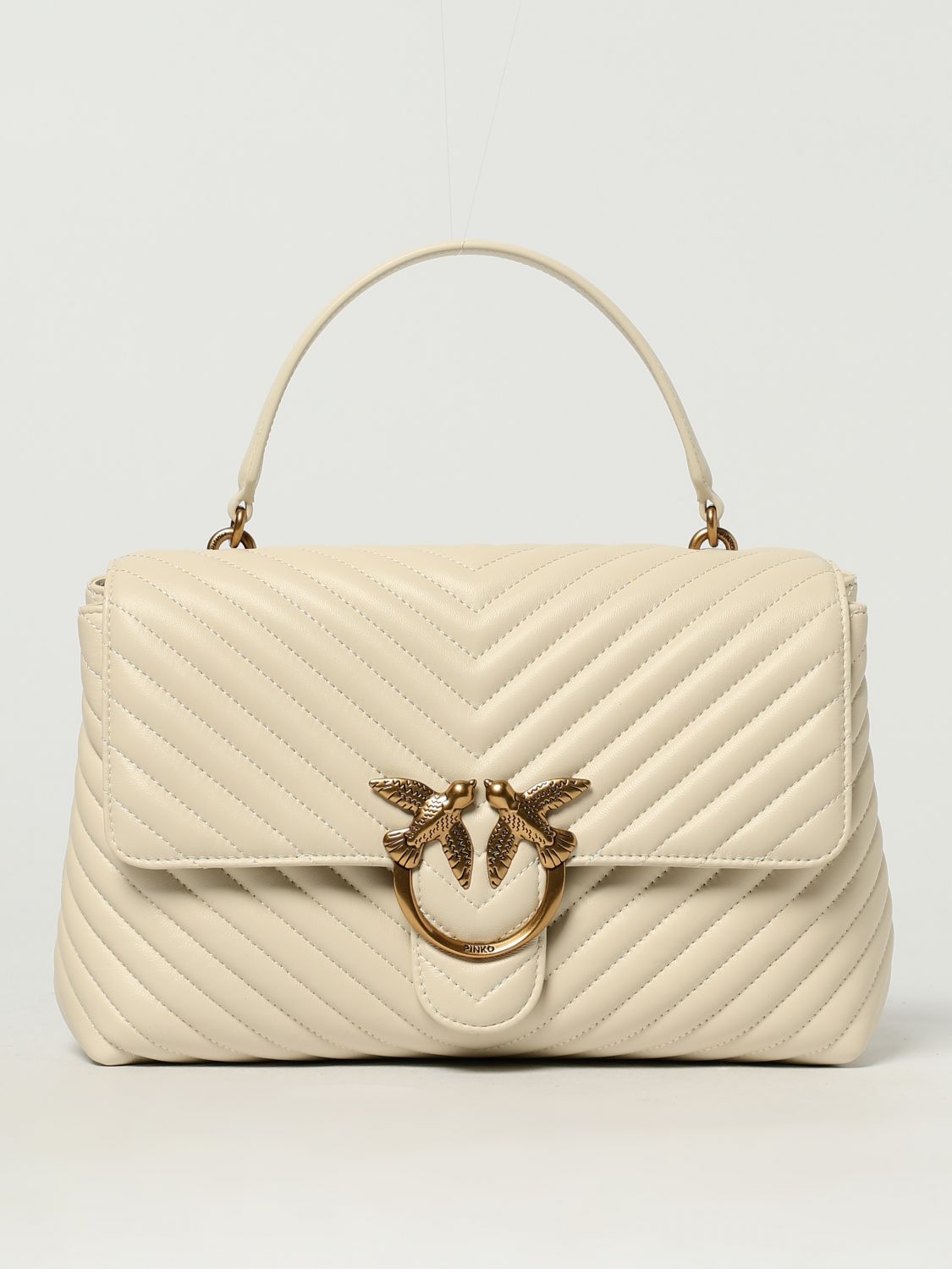 Pinko Handbag Woman Beige