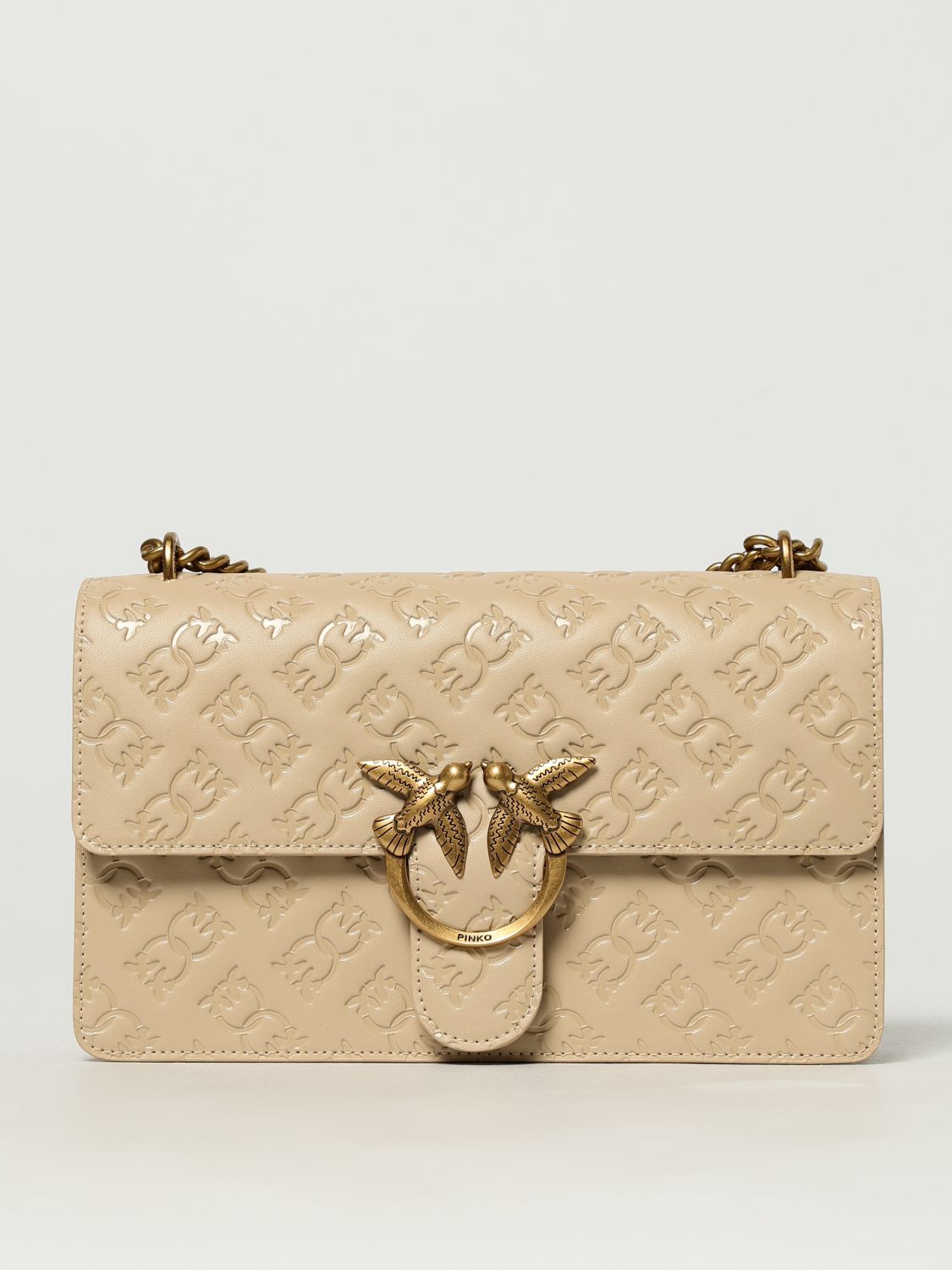 Pinko Handbag Woman Beige